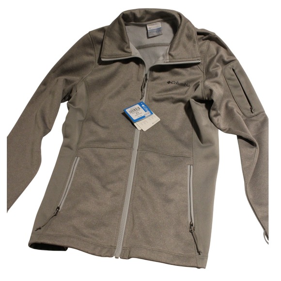 Columbia Middletown Road Full Zip Fleece Jacket Womens Small S Gray - Picture 1 of 2
